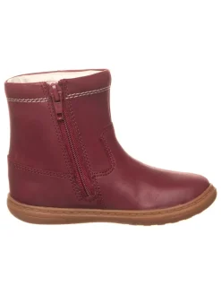Leder-Stiefel "Flash Midi" in Bordeaux