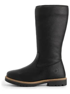 Leder-Stiefel "Forde" in Schwarz