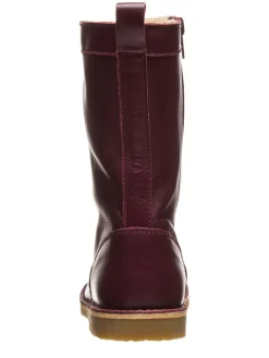 Leder-Stiefel in Bordeaux