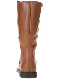 Leder-Stiefel in Hellbraun