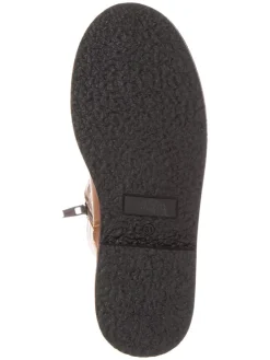 Leder-Stiefel in Hellbraun