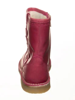 Leder-Stiefel in Pink