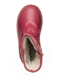 Leder-Stiefel in Pink