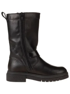 Leder-Stiefel in Schwarz