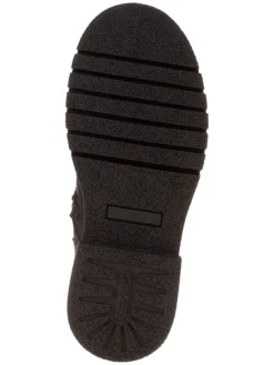 Leder-Stiefel in Schwarz