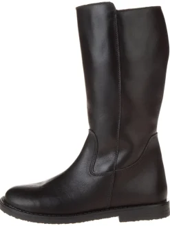 Leder-Stiefel in Schwarz