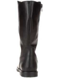 Leder-Stiefel in Schwarz