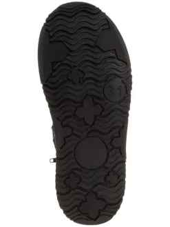 Leder-Stiefel in Schwarz