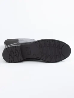 Leder-Stiefel in Schwarz