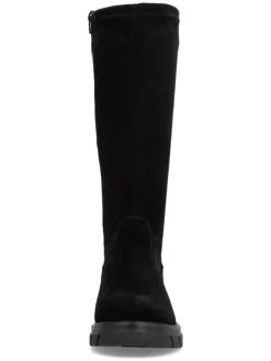 Leder-Stiefel in Schwarz