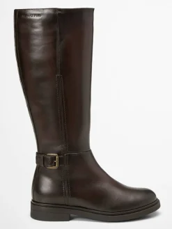 Leder-Stiefel "Paula" in Braun