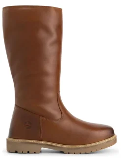 Leder-Stiefel "Vinstra" in Hellbraun