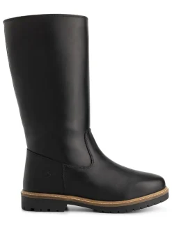 Leder-Stiefel "Vinstra" in Schwarz