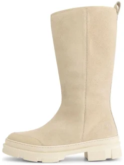 Leder-Stiefel "Whistler" in Beige