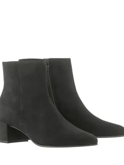 Leder-Stiefeletten "Beatrice" in Schwarz