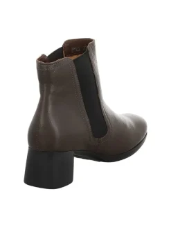 Leder-Stiefeletten in Braun