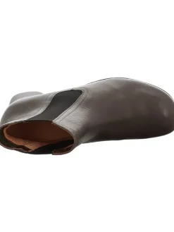 Leder-Stiefeletten in Braun