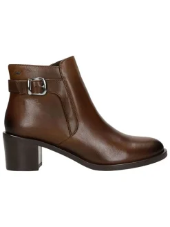 Leder-Stiefeletten in Braun