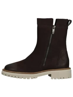 Leder-Stiefeletten in Braun