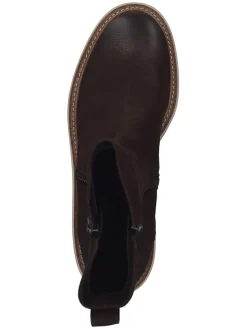 Leder-Stiefeletten in Braun