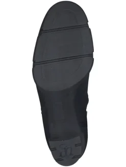 Leder-Stiefeletten in Schwarz