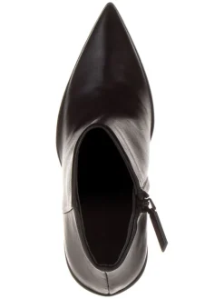 Leder-Stiefeletten in Schwarz