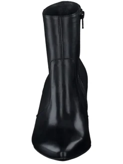 Leder-Stiefeletten in Schwarz