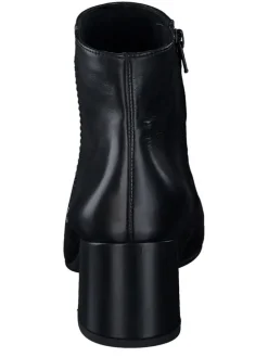 Leder-Stiefeletten in Schwarz