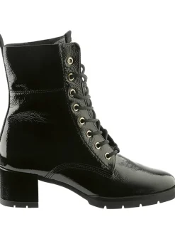 Leder-Stiefeletten "Livia" in Schwarz