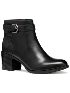 Leder-Stiefeletten "New Asheel" in Schwarz