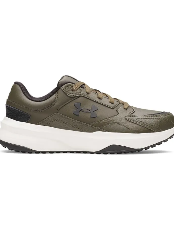 Leder-Trainingsschuhe in Khaki