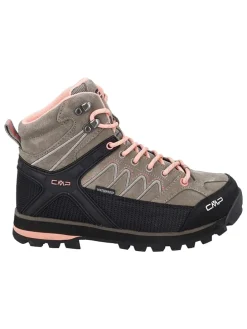 Leder-Trekkingboots "Moon" in Grau