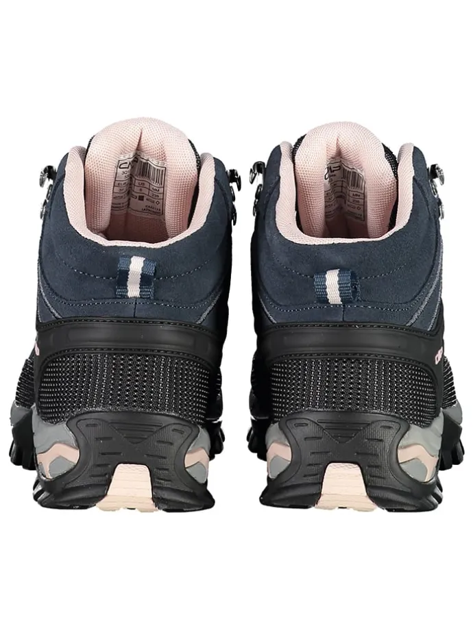 Leder-Trekkingboots "Rigel" in Dunkelblau/ Schwarz