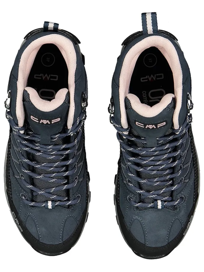 Leder-Trekkingboots "Rigel" in Dunkelblau/ Schwarz