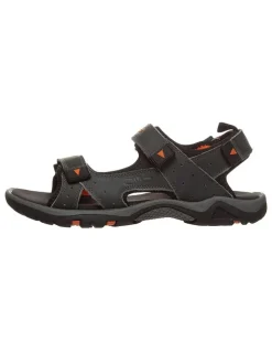 Leder-Trekkingsandalen "Almaak" in Dunkelgrau