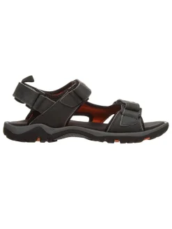 Leder-Trekkingsandalen "Almaak" in Dunkelgrau