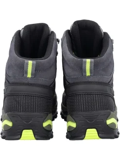 Leder-Trekkingsboots in Grau