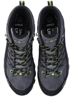 Leder-Trekkingsboots in Grau