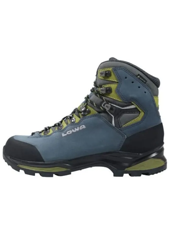 Leder-Trekkingschuhe "Camino EVO GTX" in Grün/ Hellblau