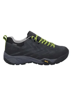 Leder-Trekkingschuhe "Mintaka" in Grau/ Limette