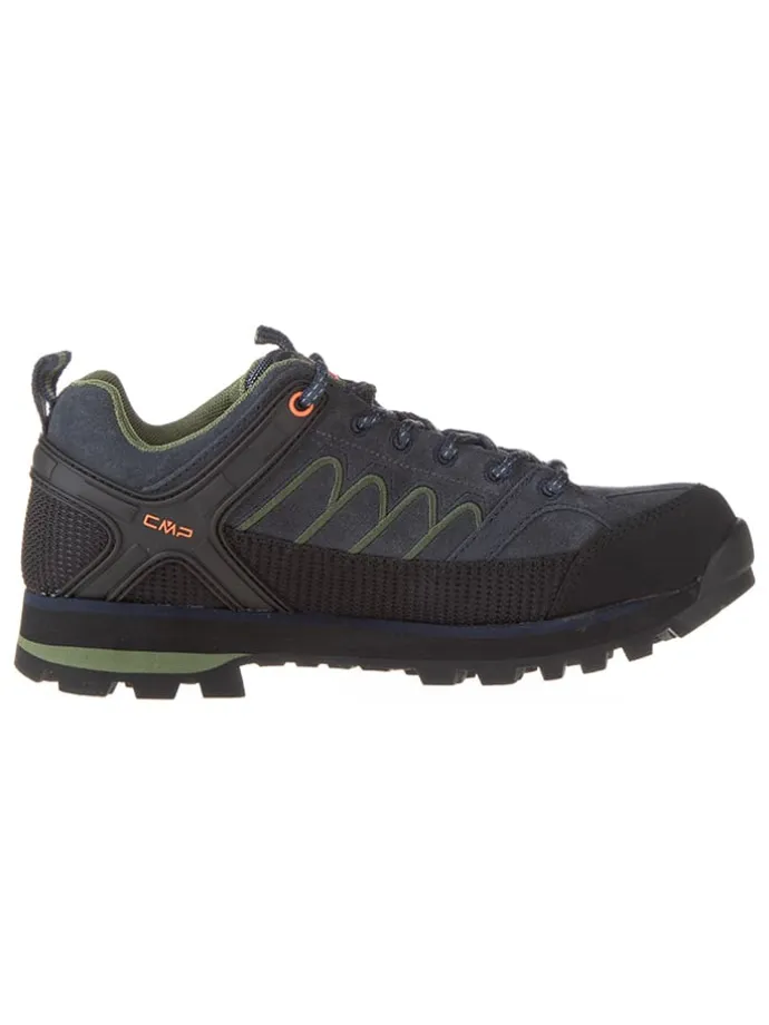 Leder-Trekkingschuhe "Moon Low" in Blau/ Schwarz