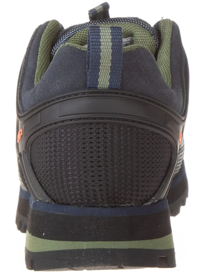 Leder-Trekkingschuhe "Moon Low" in Blau/ Schwarz