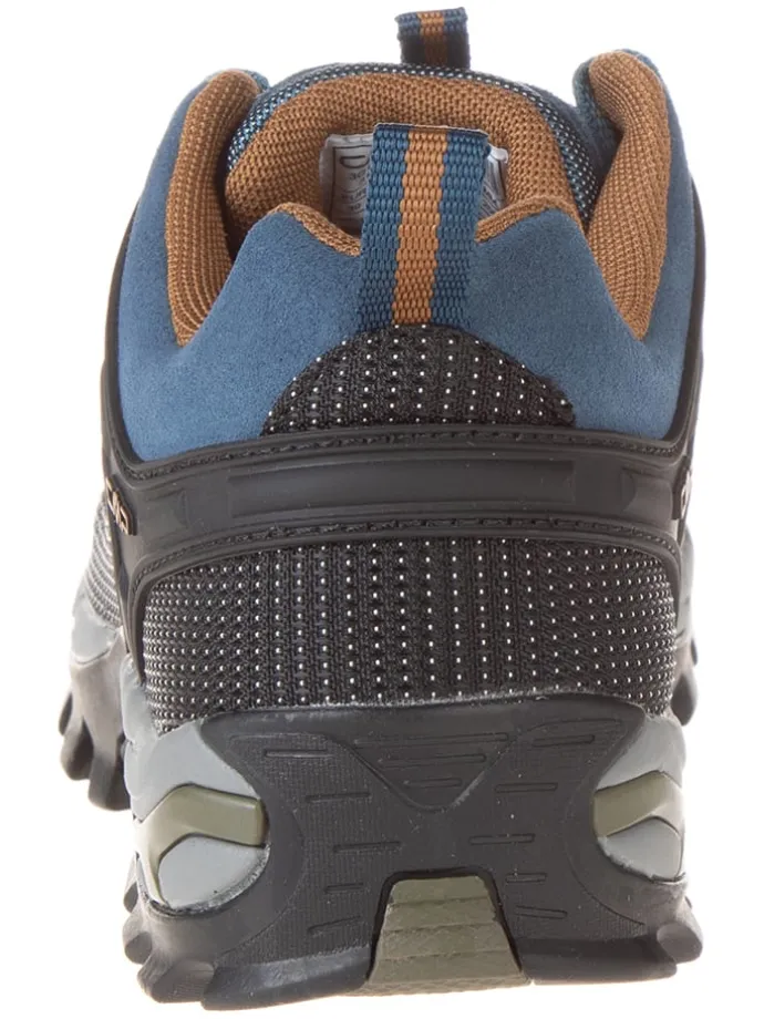 Leder-Trekkingschuhe "Rigel Low" in Blau/ Schwarz