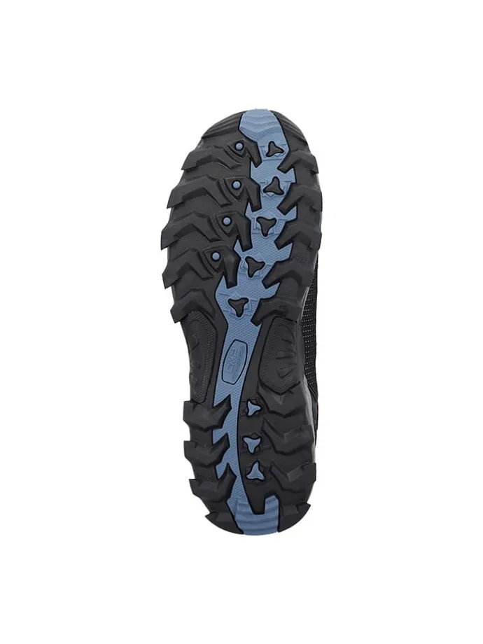 Leder-Trekkingschuhe "Rigel" in Schwarz/ Dunkelblau