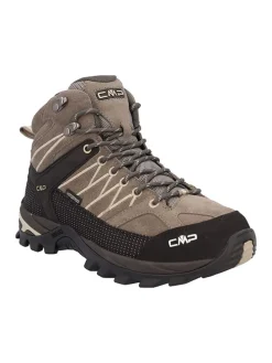 Leder-Trekkingschuhe "Rigel" in Hellbraun/ Schwarz