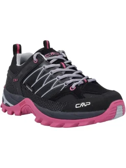 Leder-Trekkingschuhe "Rigel" in Schwarz