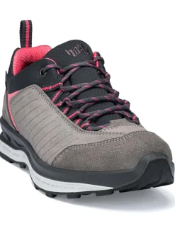 Leder-Walkingschuhe "Blueridge Low Lady ES" in Grau/ Pink