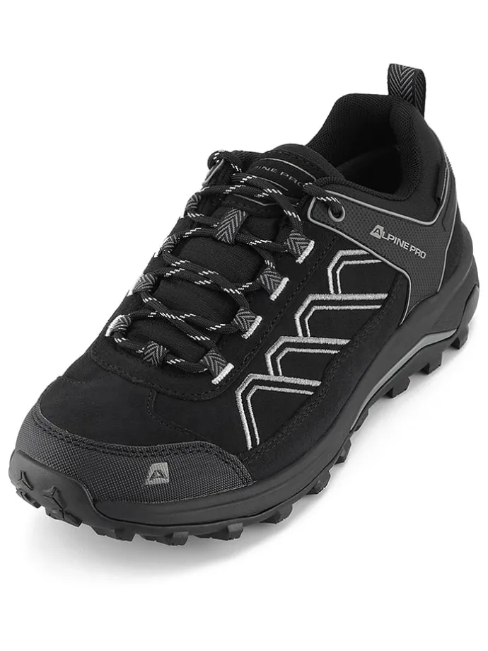 Leder-Wanderschuhe "Gimie" in Schwarz
