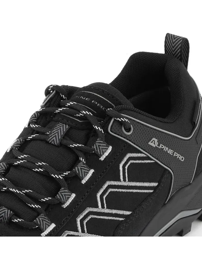 Leder-Wanderschuhe "Gimie" in Schwarz