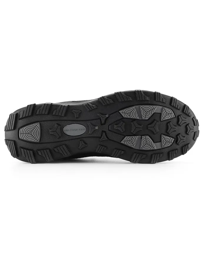 Leder-Wanderschuhe "Gimie" in Schwarz